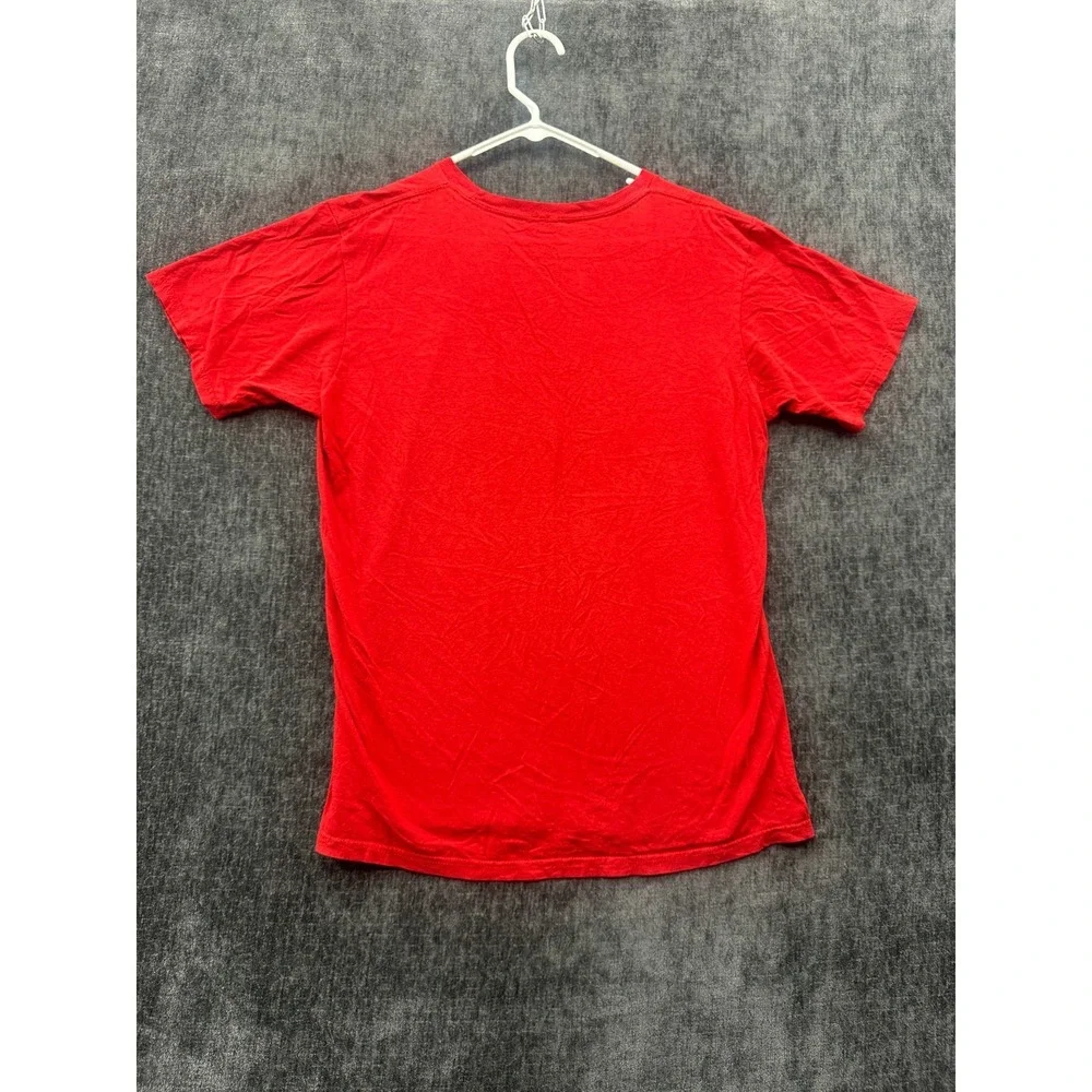 Adidas Go To Tee Shirt Mens Medium Red Short Sleeve Crew Neck Cotton Performance